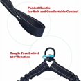 thumbnail image 3 of Double Dog or Pet Leash - Reflective Elastic Material - 360° Shock Absorption - Tangle Free - Walking/Training with Two Dogs - Poop Bag Included, 3 of 5