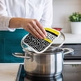 thumbnail image 4 of Black Yellow Pot Holders for Kitchen Heatproof Potholder, 5 Pack Garden Floral Stripe Aesthetic Flower Boho Hot Pads Multipurpose Oven Pads Cloth Potholders Trivet for Cooking Baking, 4 of 8