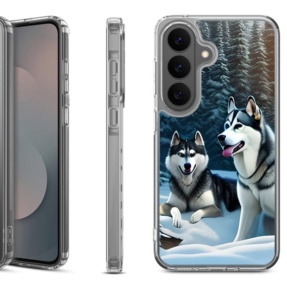 Shockproof Phone Case for Samsung Galaxy A37 5G, by OneToughShield - Husky Snow