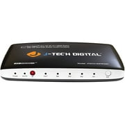 J-Tech Digital 4-Port High Speed HDMI Auto Switch with PIP IR Wireless Remote and Power Adapter
