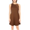 thumbnail image 3 of LAVA Women’s Plus Size T Shirt Dresses with Pockets Casual Sleeveless Summer Dress Beach Dresses (Brown, XL), 3 of 7