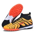 thumbnail image 3 of Zapatos de fútbol de tobillo alto para hombre, zapatos de entrenamiento antideslizantes para exteriores, botas de fútbol con picos largos, tacos de hierba de alta calidad TF/FG, 3 of 5