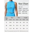 thumbnail image 6 of FEOYA Women's Sleeveless Workout Top Zip Up Crop Shirts Ladies Yoga Slim Fit Tank Tops Gym Camis Jackets Active Pilates Vest for Fitness Running Exercise S, 6 of 6