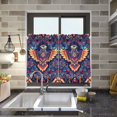 thumbnail image 4 of Yayeee Kitchen Curtains Tier Pair Light Filtering 27"x36" Rod Pocket Short Cafe Window Panel, Geometric Eagle, 4 of 7