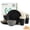 Grey Stone, variant on Homienly Dinnerware Sets for 8, 40-Piece Wheat Straw Dinnerware Set, Service for 8, Round Plates, Bowls & Cups, Microwave & Dishwasher Safe, Dishes Set, White