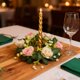 thumbnail image 4 of CaiYueKe Artificial Rose Flower Candle Holder Wreath Wedding Tabletop Decoration Romantic Centerpiece for Valentine's Day Anniversary Party Home Decor, 4 of 7