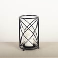 thumbnail image 2 of Set of 6 Black Metal Table Top Candle Holder, 2 of 2