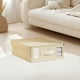 thumbnail image 4 of Organizador de sábanas plegable y bolsa de almacenamiento con ventana transparente | Organizador de armario de gran capacidad para ropa de cama, toallas y ropa | 37 x 32 x 12 cm | Apilable y, 4 of 6