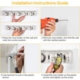 thumbnail image 4 of VIVEFOX Mop and Broom Holder Wall Mount, Heavy Duty Broom Holder, Wall Mounted Tool Organizer, 4 of 6