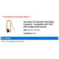 thumbnail image 2 of Secondary Air Injection Pump Relay Connector - Compatible with 1990 - 2001 Dodge Grand Caravan 1991 1992 1993 1994 1995 1996 1997 1998 1999 2000, 2 of 2