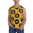 thumbnail image 1 of Fotbe Retro Vinyl Records Men's Camiseta sin Mangas Estampada para Hombres, Playera Casual para Gimnasio, Entrenamiento, Playa-X-Large, 1 of 7