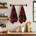thumbnail image 6 of Red Rose Flowers Kitchen Towels Set of 2,Dish Towels for Drying Dishes,Highly Absorbent Decorative Tea Towels Kitchen Hand Towels Gifts,18" x 24", 6 of 6