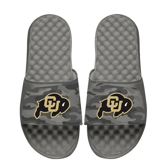 Men's ISlide Gray Colorado Buffaloes Camo Slide Sandals