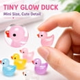 thumbnail image 5 of 50pcs Luminous Mini Resin Ducks, Tiny Animals Bulk Glow in The Dark Small Plastic Miniature Ducks Figures for Dollhouse Decor Micro Garden Home Landscape Aquarium Craft Gifts Party Favors Toys, 5 of 7