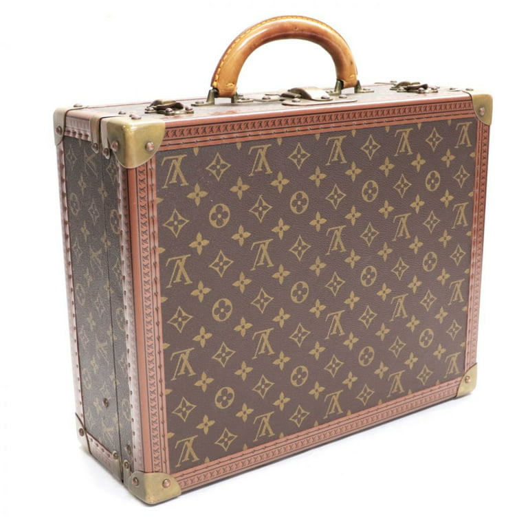 Authenticated Used Louis Vuitton Cotoville 40 Monogram Trunk Hard Case  Attache Brown Gold Metal Fittings M21424 LOUIS VUITTON 