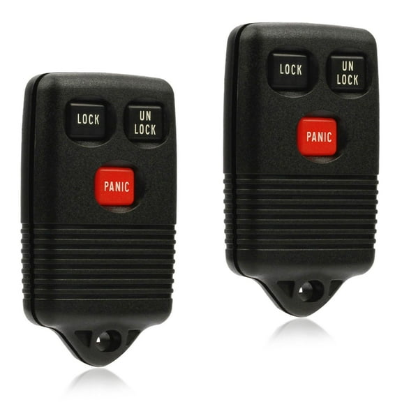 KeylessOption replacement FOB ONLY for Ford, Mercury, Lincoln (3165189) 3-button remote fob, 2 pack