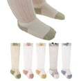 thumbnail image 3 of AJZIOJIRO Baby Toddler Girls Knee High Long Socks Infant Boys Autumn Thigh High Socks 4 Pairs Cartoon Cotton Socks for 0-3T, 3 of 8