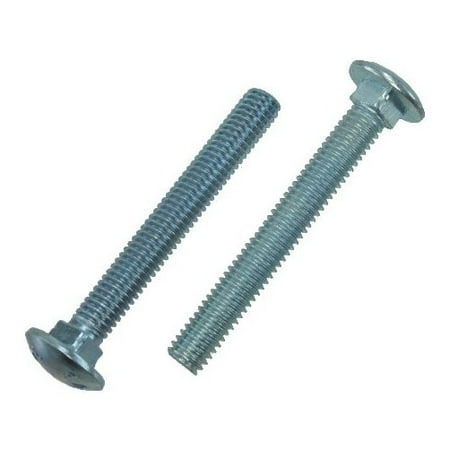 316 24 X 1 12 Zinc Plated Square Neck Grade 2 Carriage Bolts Pack Of 12