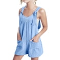 thumbnail image 2 of Lovzfmll Little Girls' Sleeveless Romper, Casual Overalls Style with Adjustable Straps for Summer Play and Outings for 5-6 Years, 2 of 6