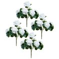 thumbnail image 1 of Artificial Geraniums Silk Flowers Heads Table Centerpiece Garden Wedding Prof, 1 of 9