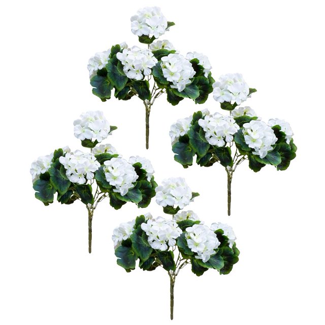 Artificial Geraniums Silk Flowers Heads Table Centerpiece Garden Wedding Prof