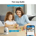 thumbnail image 2 of ieGeek 2.5K 5G/2.4GHz WiFi Pet Dog Camera with Phone App, Indoor Security Camera with 360° Ptz , IR Night Vision, Motion Detection, Two-Way Audio, Compatible with Alexa, 2 of 10