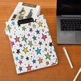 thumbnail image 5 of FORMRS A4 Clipboard Folder with Pen Holder Horizontal Foldable School Office Binder, Green Stars, 5 of 9