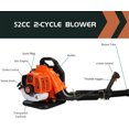 thumbnail image 6 of Floseru Leaf Blower Backpack, 52CC 2-Cycle 550 CFM 1.7 HP Gas Powered Strong Air Flow , Ideal for Leaf, Sand, Gravel, Snow, Yard and Driveway, 6 of 10