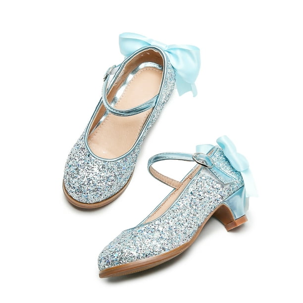 Girls Mary Jane Shoes Low Heel Party Dress Shoes