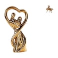 thumbnail image 1 of Estatua de pareja, figura de cerámica y latón, escultura de caballo, adorno de arte romántico, decoración de escritorio, ideal para regalar, decoració, 1 of 8