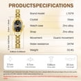 thumbnail image 4 of LIEBIG Womens watch Small Gold Watches for Women Dainty Analog Ladies Quartz Watch Oval Case Waterproof, 4 of 11