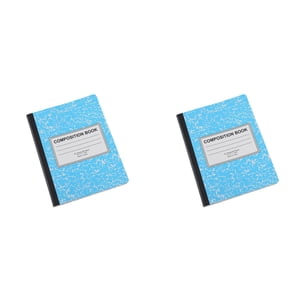 AKEGAMN Liquidation! Livre de notes de composition à large règle Cahier de notes à large règlement PaperSewn Reliure Couverture Couleurs assorties Feela Large règlemented Composition Notebooks serait parfait
