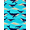 Turquoise Navy Blue, Pattern 13, variant on ODIKA 8'x10' Washable Area Rug Bathroom Deep Surf Featuring Creatures Nautical Ocean Funky Theme for Dining Room, Large Office, Lounge, Non-Slip Chair-Friendly Mat
