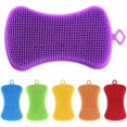 thumbnail image 1 of Jinsinto Multipurpose Kitchen Silicone Sponge Multi Cleaning Brush Squeegee Cleaning Tools Reusable Kitchen Sponge Anti Bacterial Silicone Sponge 6 Pieces 12X6.5cm, 1 of 5