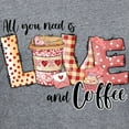 thumbnail image 3 of CafePress - All You Need Is Love And Coffee T Shirt - Women's V-Neck Dark T-Shirt, 3 of 4