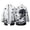 White, variant on Halloween Jacket for Men, Vintage Long Hooded Cape Outerwear Mid Length Cardigan Jacket for Men Halloween Outfit
