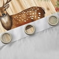 thumbnail image 4 of Homewish Brown Deer Black Out Curtains for Teens,Jungle Wildlife Curtains Pack of 2 (42x63 Each),Tree Leaves Bedroom Curtains,Luxury Bedroom Decor, 4 of 6