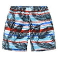 thumbnail image 1 of MIASHUI Boys Swim Trunks Summer Lightweight Beach Shorts Swiming Shorts,Dark Blue,3-4 Years, 1 of 7