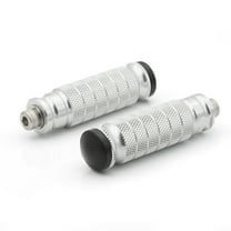 8mm Motorcycle Long Rearsets Footrest Footpegs Foot pegs Pedal Universal Silver