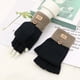 thumbnail image 1 of Guantes de alpaca de medio dedo tejidos con vuelta de otoño e invierno para hombres y mujeres, cálidos, resistentes al frío, con dedos abiertos, de lana para montar, 1 of 4