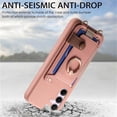thumbnail image 6 of For Samsung Galaxy S26 5G 6.7" Phone Case Wallet With Card Holder,PU Leather Case,Ring Holder Kickstand Magnetic Protective Women Men Cover With Shoulder Strap,Pink,For Galaxy S26 (5G), 6 of 10