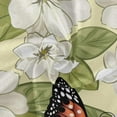 thumbnail image 2 of GZHJMY Outdoor Tablecloth with Zippered Umbrella Hole, Machine Washable, 60-Inch Round, for Indoor Outdoor Gatherings, Butterfly on White Flower, 2 of 7