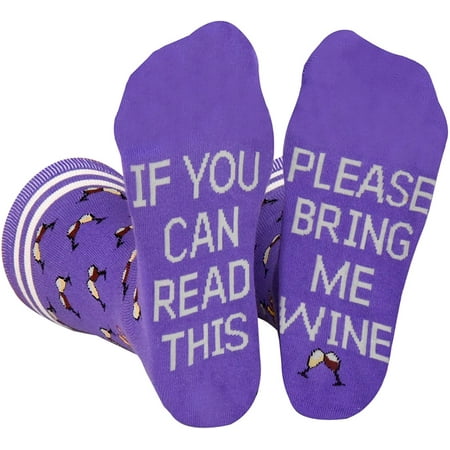 

If You Can Read This Please Bring Me Coffee Beer Wine Socks Men Women Luxury Cotton Great Gift