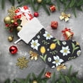 thumbnail image 5 of GZHJMY Watercolor Floral Flower Pattern Christmas Stockings, Personalized Large Christmas Stocking, Cute Snowflake Stockings 18" for Xmas Decorations and Holiday Family Party Decor Xmas, 5 of 7