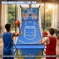 thumbnail image 4 of Electronic Basketball Game, SHINPT 2-Player Dual Shot Basketball Arcade with Electronic LED Scoreboard, 4 Balls & Air Pump, Foldable Indoor Arcade Basketball Game for Kids Adults, Blue, 4 of 6