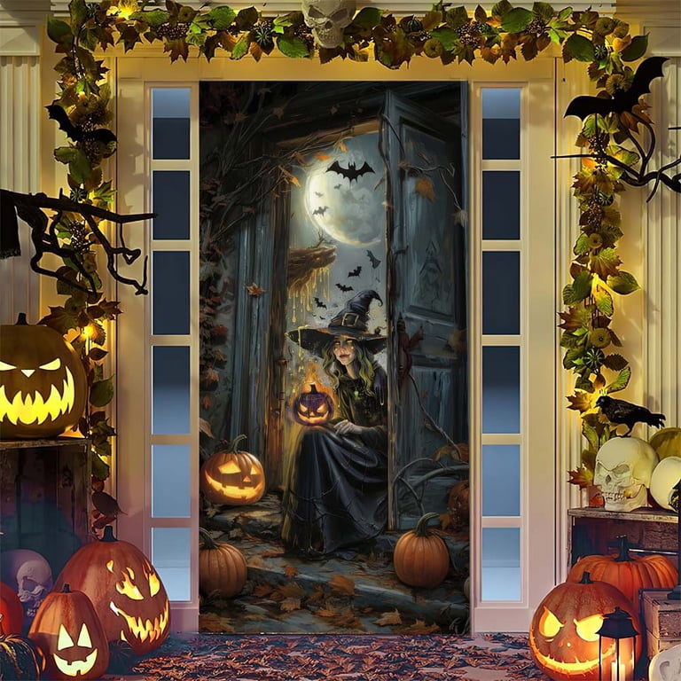 Halloween Door Cover Halloween Door Decoration 180 x 90 cm Large