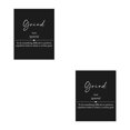 thumbnail image 4 of Inteprter Pósteres de letras en blanco y negro, decoraciones de arte de pared inspiradoras, rutina de oficina Triturar 2piezas, 4 of 6