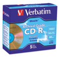 thumbnail image 1 of Verbatim  CD-R Archival Grade Disc- 700MB- 52x- w/Jewel Case- Gold- 5/Pack, 1 of 1