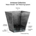 thumbnail image 3 of Root & Vessel Ella Square Planter, Black, 6", 3 of 6