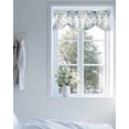 thumbnail image 4 of Purple Flowers Tie Up Valances Curtain, Adjustable Kitchen Butterfly Watercolor Floral Leaf Valances for Windows Decor, Rod Pocket Short Curtains Set for Bedroom/Bathroom, 42"x18", 4 of 8
